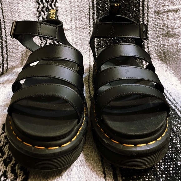 Dr. Martens Shoes - BLAIRE WOMEN’S HYDRO LEATHER GLADIATOR SANDALS